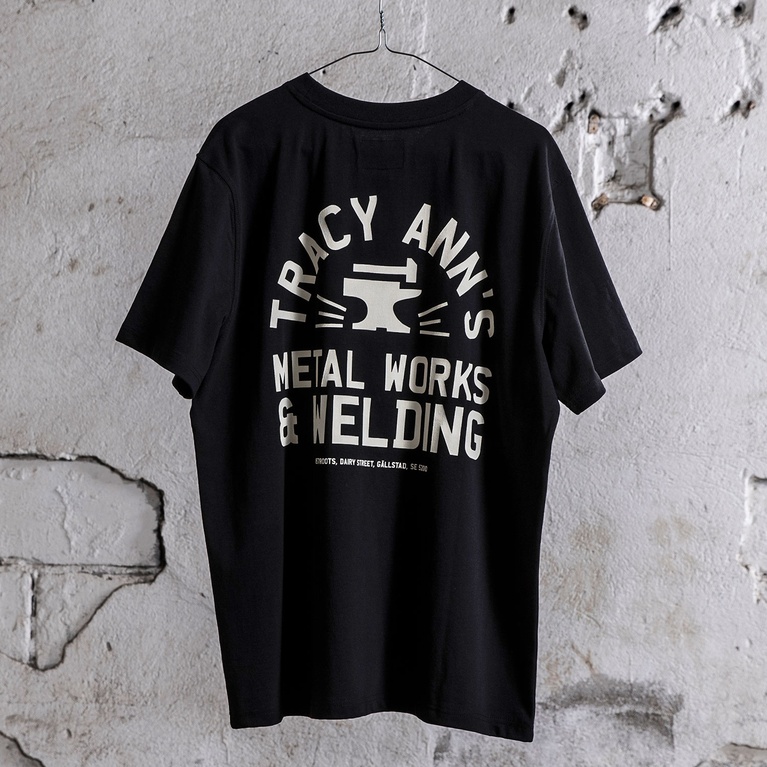 Printed Vintage Tee Black 4